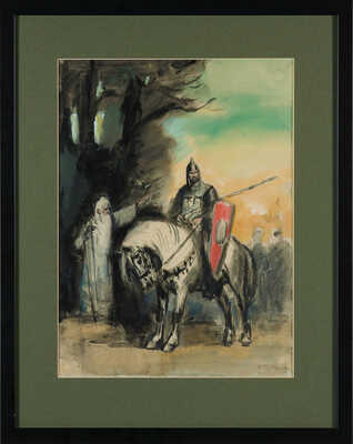 Рудаков Константин Иванович. Иллюстрация к поэме А.С. Пушкина «Песнь о Вещем Олеге» 